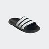 Badesandale ADIDAS SPORTSWEAR "FLOW ADILETTE", Gr. 39, schwarz-weiß (core schwarz, cloud weiß, core schwarz), Synthetik, sportlich, Schuhe