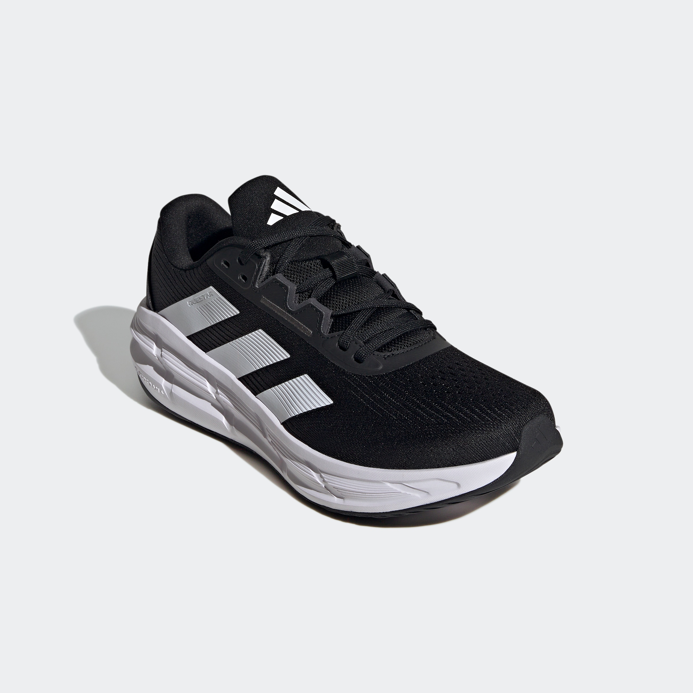 Laufschuh ADIDAS PERFORMANCE "QUESTAR 3", Damen, Gr. 47, schwarz-weiß (core schwarz, cloud weiß, carbon), Synthetik, Textil, Schuhe Laufschuh