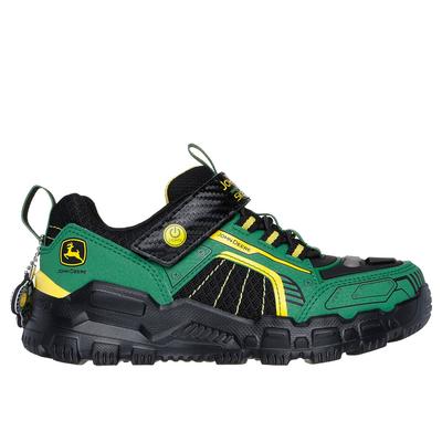 Skechers Boy's John Deere: Adventure Track - Rugged-Brights Sneaker | Size 13.0 | Green/Black | Synthetic/Textile