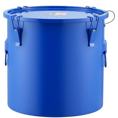 VEVOR Fryer Grease Bucket Rust-Proof Coating Oil Transport Container with Lid Lock Clips for Hot Cooking Oil Filtering