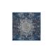 Blue 72 x 72 x 0.08 in Area Rug - East Urban Home Machine Washable Area Rug GSIX03711 Polyester/Chenille | 72 H x 72 W x 0.08 D in | Wayfair