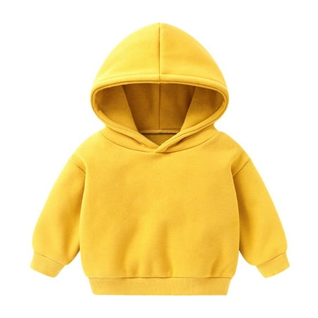 Youmylove Toddler Kids Sweatshirts Toddler Boys Girls Pullover Casual Plus Hoodies Children Solid Color Sweatshirt Babies Girls Hooded Tops Stylish Leisure Outwear