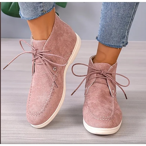 Beige Chukka-Stiefel aus Wildlederimitat mit Schnürung für Herren – lässige, leichte Stiefeletten für jeden Tag Image