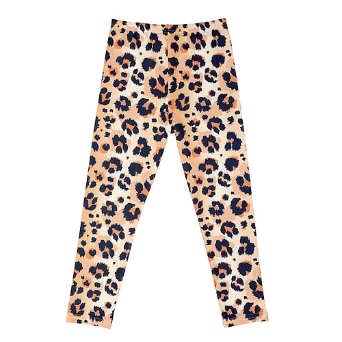 Kinder Mädchen Leggings Tiermotiv Aktiv Outdoor Baumwolle 3-7 Jahre Sommer Roter Affe Lila Krone Weiße Krone Image