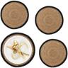 Relaxdays Tovagliette Sottopiatto in Giacinto d'Acqua, Set 4, Ø 37cm, Placemat Americane,