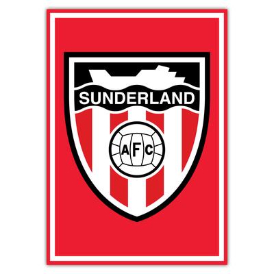 Sunderland Black Cat Spot Druck – gerahmt A3 Image