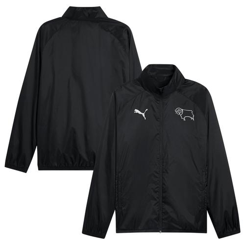 Derby County Puma Training Allwetterjacke – Schwarz – Kinder