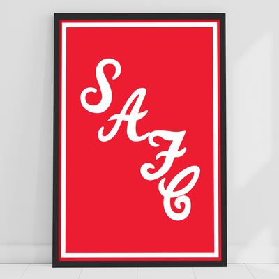 Sunderland SAFC Script Druck – ungerahmt A2 Image