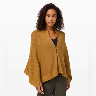 Lululemon Athletica Sweaters | Lululemon Softer Still Wrap Spiced Bronze Size Xs/S | Color: Tan | Size: Xs/S