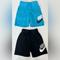 Nike Bottoms | Boys Nike Lot Of 2 Xs Nike Club Hbr Sweatshorts Blue Black | Color: Black/Blue | Size: Xsb