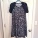 Lularoe Dresses | Lularoe Black Casual Dress Carly Size S Short Sleeve Black & White Stretchy And | Color: Black/White | Size: S