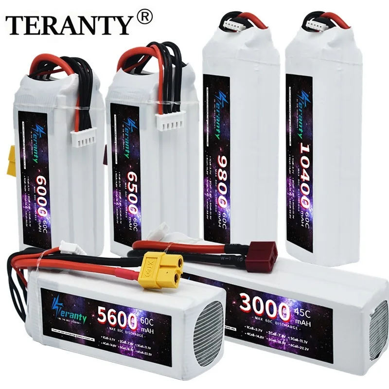14,8 V RC LiPo Batterie 4S 1500 mAh 2200 mAh 2700 mAh 3000 mAh 4200 mAh 5200 mAh 6000 mAh 6500 mAh 9800 mAh 10400 mAh Für RC Drone Auto Ersatz Image