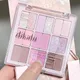18 Colors Color Blocking Eyeshadow Palette Korean Makeup Summer Ice Cream Color Eyeshadow Pink Purple Makeup Palette Cosmetics