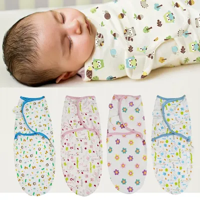 100% Cotton Baby Swaddle 0-3 Months Newborn Wrap Blanket Infants Baby Envelop Swaddles Baby