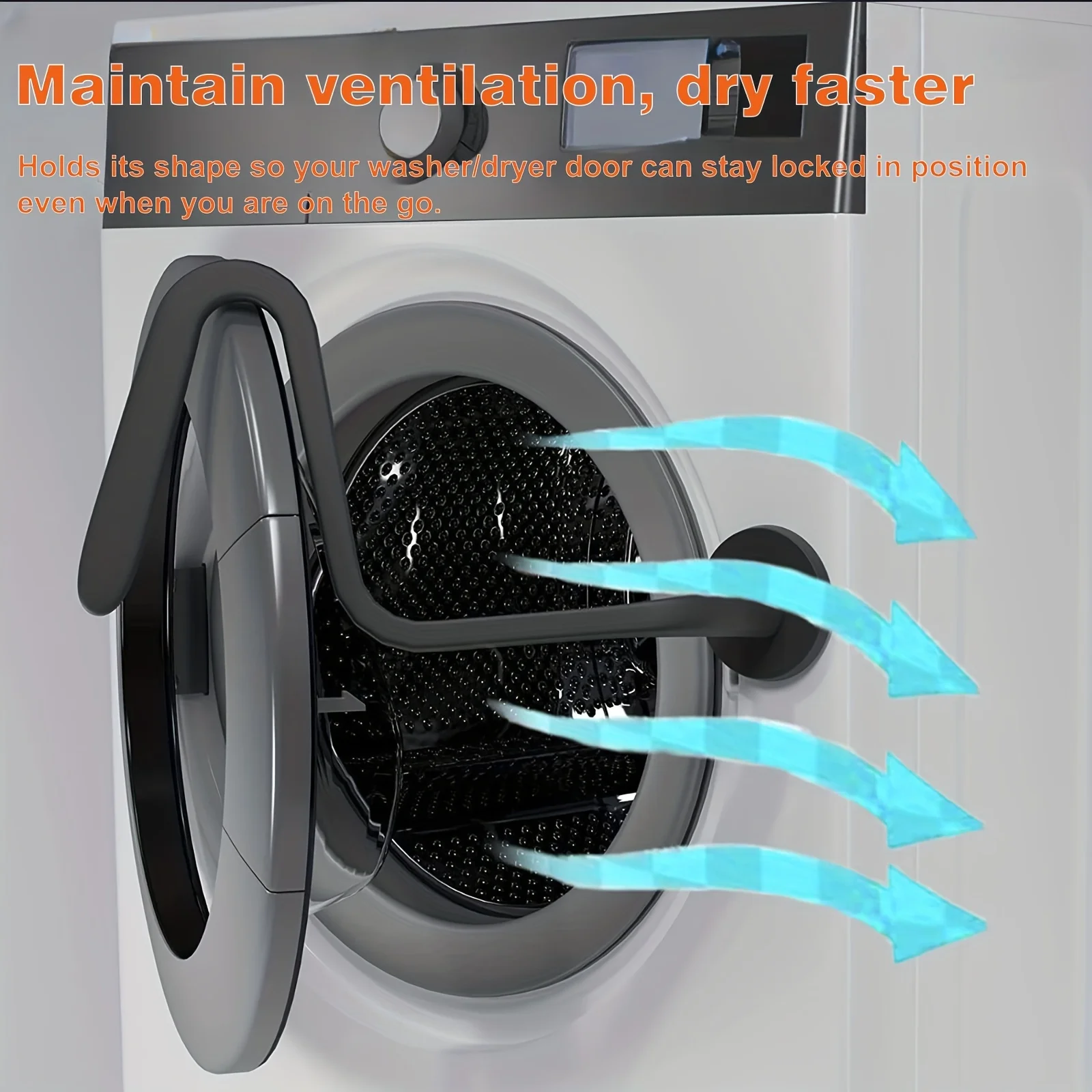 Door Magnetic Support Front-Loading Washing Machine Door Support for Hotel Balcony Bathroom Cap