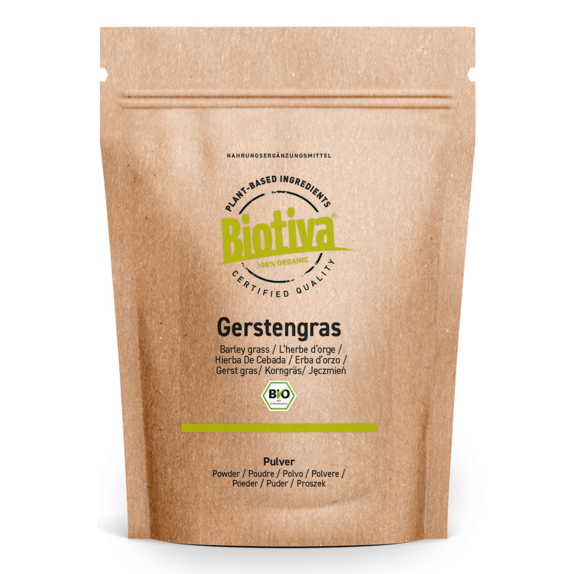 Biotiva Erba d'orzo in polvere biologica 500 g