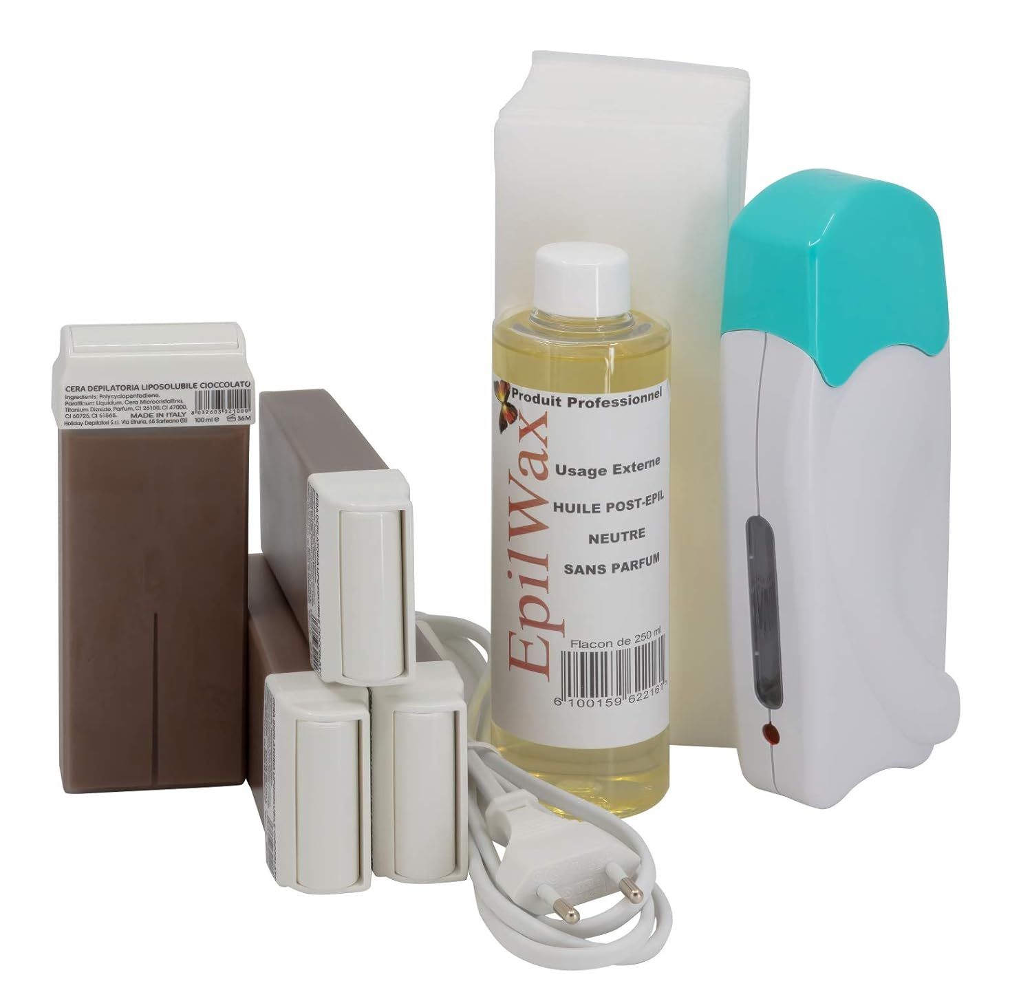 EpilWax Set Scaldacera per ceretta al cioccolato 1 St