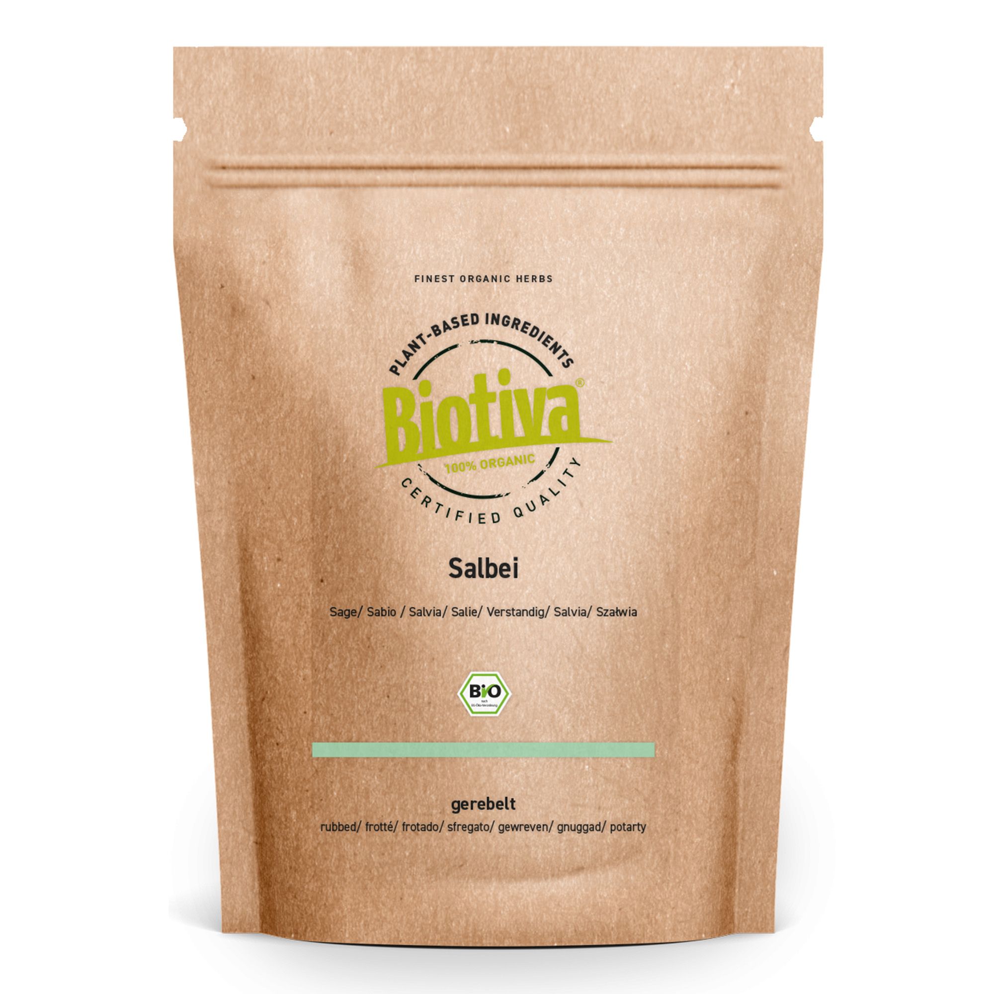 Biotiva Tè alla salvia strofinato biologico 100 g
