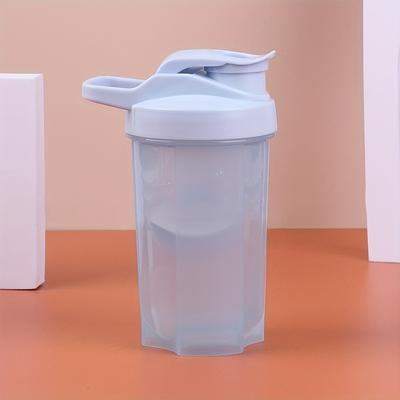 TEMU 1pc 16.9oz/500ml Protein Shaker Bottle, Water Bottle, Leak Proof, Fitness Portable Milkshake Bottle, Suitable For Restaurant Office Gym Eid Al-adha Mubarak