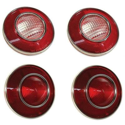 4 Stück Auto-Rücklicht und Backup für Corvette C3 1975–1979, Warnleuchte, Rücklicht-Baugruppe 924028 Image