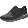 Klettschuh WALDLÄUFER "K-RAMONA-Soft", Damen, Gr. 6,5, schwarz, Nubukleder, Lackleder, Textil, klassisch, Schuhe, Komfortschuh, Bequemschuh, Halbschuh in Komfortweite K (= extraweit)