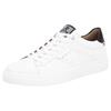 Sneaker RIEKER SPORT, Herren, Gr. 45, schwarz-weiß (weiß, schwarz), Leder, sportlich, Schuhe, Freizeitschuh, Halbschuh, Schnürschuh mit Soft-Einlage