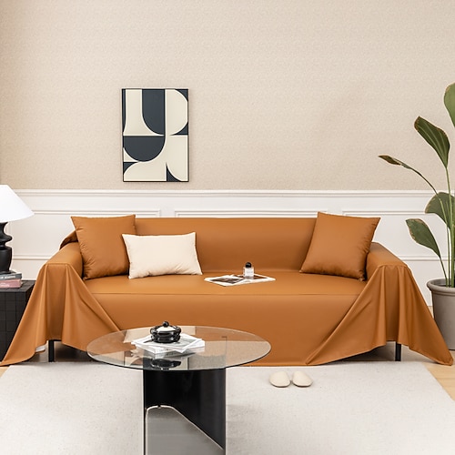 Wasserdichter Sofabezug aus Leder, vollflächiger Schutz, Anti-Katzenkratzer, Sofabezug aus Stoff, gepolstertes Handtuch Image