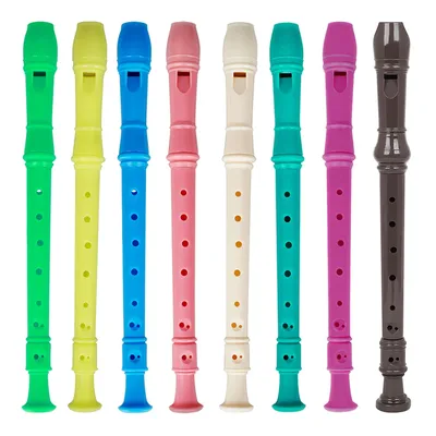 8 Hole Clarinet Long Flute J32 ABS Vertical Flute Musical Instrument Music Education with Cleaning