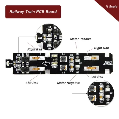 N Scale 1:160 Railway Train Electric Train Parts Ic Circuit Board Pcb Board Upgrade with Sound and