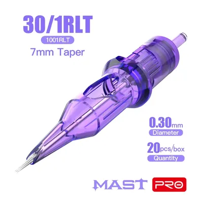 Mast Tattoo PRO RLT 08/10/12 Taper 7mm Sterilized Tattoo Cartridge Needles Supply Makeup Permanent