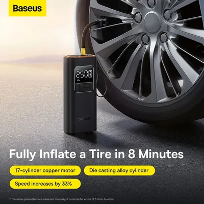 Baseus Car Tire Wireless Air Pump Inflator Poratble Rechargeable Air Compressor For Car Motorcycle