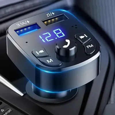 1/2PCS Car Mp3 Player Dual Usb Fast Charger Fm Bluetooth Receiver Bluetooth Compatible 5.0 Fm