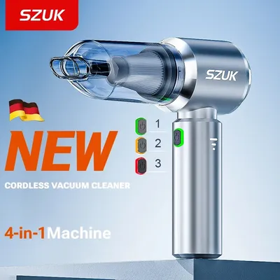 SZUK Car Vacuum Cleaner 180000pa Wireless Mini Handheld Strong Suction Cleaning Machine Portable