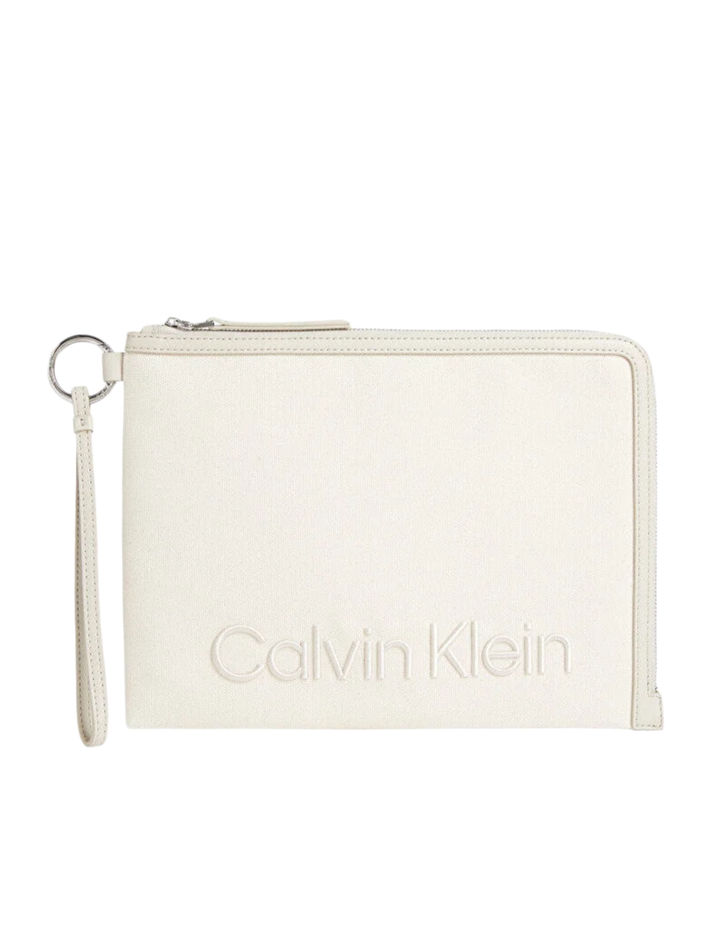 Calvin Klein Damen Geldbörse mit eingeprägtem Logo Image