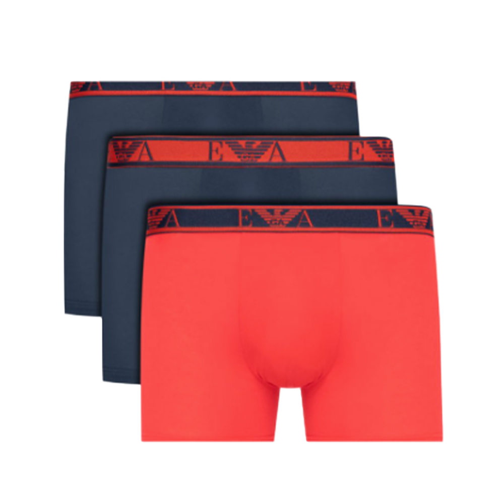 Emporio Armani Herren-Boxershorts, 3er-Pack, langes Logo (unlimited) Image