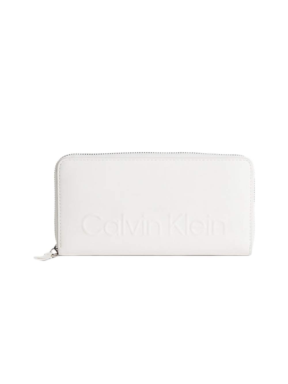 Calvin Klein Damen Geldbörse mit geprägtem Logo und Reißverschluss Image