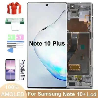 SUPER AMOLED Note 10+ Screen For Samsung Galaxy Note 10 Plus Lcd N975 N9750 N975F LCD Display With Touch Glass Screen Digitize