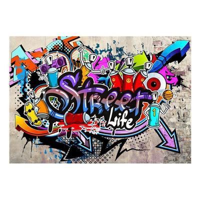 Street Art Wallpaper Wall Mural - Street Game Graffiti