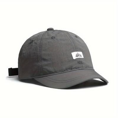 TEMU 1pc Unisex Retro Baseball Cap With Short , Adjustable And Quick-drying Hat, For Gifts Image