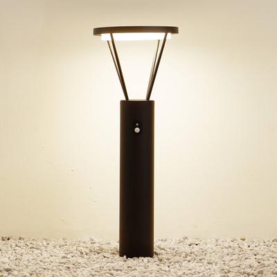 Lucande LED-Solarwegelampe Elario, 80 cm, CCT, Sensor Elario, schwarz, Aluminium, Modern, Solarleuchten Image