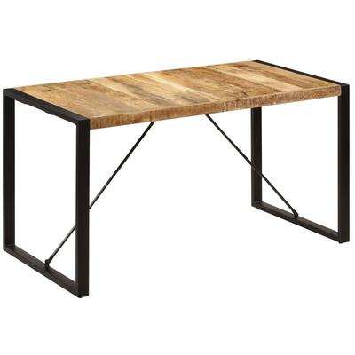 Esstisch 140x70x75 cm Massivholz Mango Vidaxl