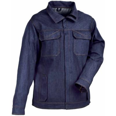 Cofra - Schweißerjacke, flammhemmend 100% Denim-Baumwolle 44 - Blau