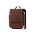 custodia per telefono universale samsung z flip 6/5/4/3/2/1 da uomo custodia in pelle cintura marsupio prop borsa in pelle pu portafoglio per telefono cintura vintage custodia protettiva per telefono