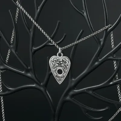 1/5/10 Piece Surgical Stainless Steel Heart Shape Pendant Ouija Board Planchette Necklace Cain