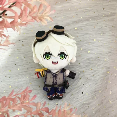 20cm Genshin Impact Bennett Plush Doll Pillows Cosplay Cartoon Props Accessories Adult Children