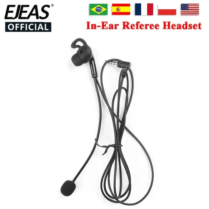 Ejeas fbim hands free schiedsrichter headset kopfhörer 3,5mm audio stecker interface für v6 pro v4 plus Image