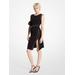 Michael Kors Studded Matte Jersey Dress Black L