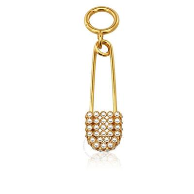 Bronze And Crystal Kilt Pin - Metallic - Burberry Brooches