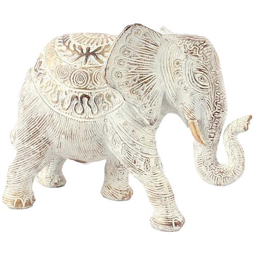 Signes Grimalt - Elefantenfigur Figuren Elefant Figure Afrikanische und Elefanten Weiß 10x20x15cm