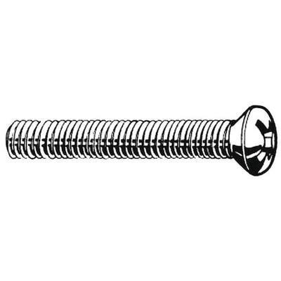 ZORO SELECT U51320.019.0150 #10-24 x 1-1/2 in Phillips Oval Machine Screw,
